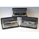 Three Franklin Mint diecast model cars, comprising a 1907 Rolls-Royce 'The Silver Cloud', a 1929