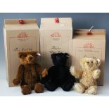 Four modern Steiff limited edition mohair teddy bears, comprising Snap Dicky 1936 Blond 32, height