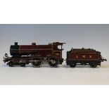 A Hornby Series gauge O 20-volt No. 2 special 4-4-0 compound engine and tender 1185, finished in LMS