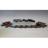A collection of Lone Star gauge OOO diecast locomotives, coaches, goods rolling stock, track and