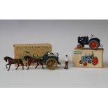 A Britains Lilliput World LV/604 Fordson tractor and an LV/605 milk float and horse, both boxed (