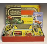 A Wrenn Formula 152 triple electric slot car set, boxed with instructions (one car missing, box