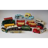 A large collection of modern diecast commercial, public transport and military vehicles, including