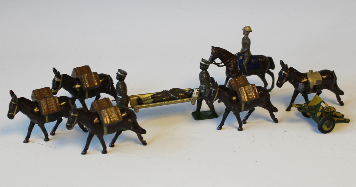 A collection of Britains lead figures, including a No. 1290 Band of the Line, infantry and three - Image 3 of 3