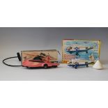 A Dinky Toys No. 354 Pink Panther car, with Pink Panther figure and pull cord, and a No. 724 Sea