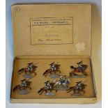 An F.C. Neckel set of tin figures 1809-1815 Francia Cuirassiers advancing, boxed (box creased,