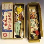 A small collection of Pelham Puppets, including Mr Turnip, King, Mitzi and Swiss Girl, and a