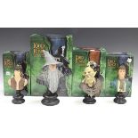 Four Sideshow Weta The Lord of the Rings The Fellowship of the Ring busts, comprising 'Gandalf the