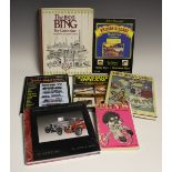 A small collection of toy reference books, including 'The 1906 Bing Toy Catalogue', printed by New