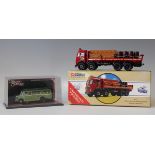 A collection of diecast vehicles, including a Corgi Classics No. 97317 Foden flatbed lorry 'Scottish