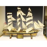 A modern model of the Cutty Sark, length 112cm (minor faults, lacking masthead figure).Buyer’s