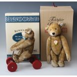 A modern Steiff limited edition replica teddy bear Petsy 1928, height 35cm, boxed, together with a