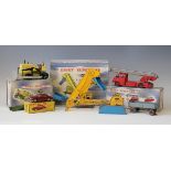 A small collection of Dinky Supertoys vehicles and accessories, comprising a No. 956 turntable