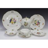 A Herend Fruit and Flowers pattern service, comprising twelve plates, diameter 25.3cm, twelve