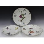 A harlequin Meissen part dessert service, late 18th and 19th century, each piece of circular shape