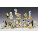 Thirteen Beswick Beatrix Potter's figures, comprising Peter Rabbit, Pigling Bland, Samuel