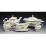 A Royal Doulton Canton pattern part service, including an oval platter, four tureens and covers, a