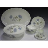 A Wedgwood bone china Ice Rose pattern part service, including a tureen and cover, two oval