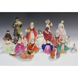 Fifteen Royal Doulton figures, comprising The Orange Lady, HN4810, boxed, Barbara, HN4862, Janet,