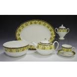 A Wedgwood bone china India pattern part service, comprising teapot and cover, two-handled sugar