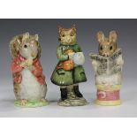 A Beswick Beatrix Potter's figure Simpkin, mark BP-3b, together with Timmy Tiptoes and Tailor of