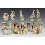 Eight Beswick Beatrix Potter's figures, comprising Squirrel Nutkin, Mr Benjamin Bunny, Hunca