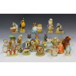 Twenty-two Beswick Beatrix Potter's figures, comprising Old Mr Pricklepin, Diggory Diggory Delvet,