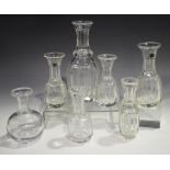 Four Richardson's Patent glass spirit measures, circa 1870-75, comprising three 1/4 Gill and one 1/2