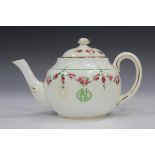 A Stonier & Co Ltd Liverpool White Star Line teapot and cover, late 19th/early 20th century,