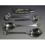 A pair of George V silver sauce ladles, Birmingham 1912 by Hukin & Heath, length 15.5cm, together