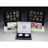 A Royal Mint Royal Celebration silver proof set of two five pounds crowns 2002, weight 56.9g,