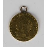A George III spade guinea 1791, mounted as a pendant.Buyer’s Premium 29.4% (including VAT @ 20%)