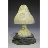 An Elizabeth II silver and silver gilt fairyland mushroom, the removable cover revealing a fairy and