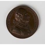 A uniface copper medal depicting John Smart (1741-1811), by John Kirk after Joachim Smith,