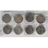 A collection of USA coins, comprising a one cent 1803, a one cent 1808, six Indian Head cents,