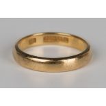 A 22ct gold wedding ring, Birmingham 1926, weight 5.3g, ring size approx N.Buyer’s Premium 29.4% (