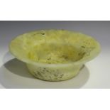 An Islamic alabaster bowl with wide outswept rim, diameter 25cm.Buyer’s Premium 29.4% (including VAT