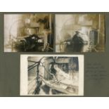 PHOTOGRAPHS. An album containing approximately 51 small format photographs of naval interest,