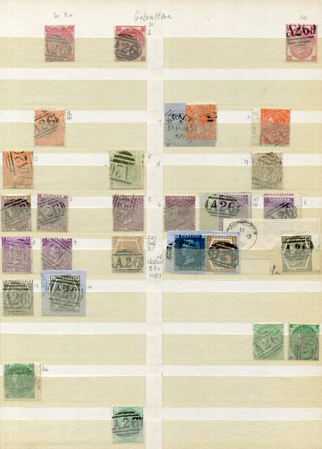 A collection of Great Britain used abroad stamps in three stock books and on stock cards, fine - Image 3 of 4