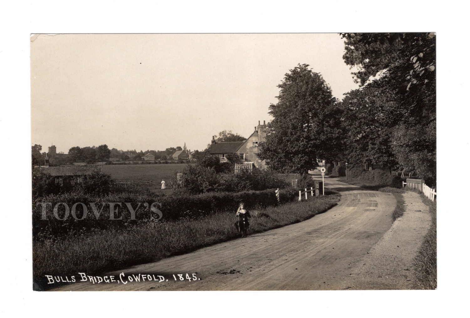 A collection of 19 photographic postcards of West Sussex, including postcards titled 'Shipley Post - Image 8 of 19