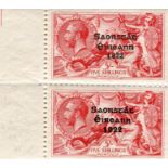 A collection of Ireland stamps with 1922 overprints mint, including Seahorses, Varieties 1922 ½d and