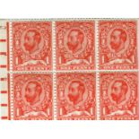 An album containing Great Britain Edward VII 1911 Harrison Printers of ½d and 1d with controls,