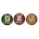 A collection of 25 J. Baines cards, each in the form of a football, including Accrington Stanley,