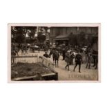 A collection of 67 photographic postcards of Arundel, West Sussex, including a view of troops