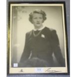 LENARE. A black and white photograph of lady believed to be Mrs Doris Mary Stern née Simpson, 35cm x