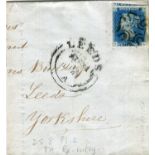 A small group of various Victoria stamps on stock cards, including two 1840 2d blue, one on part