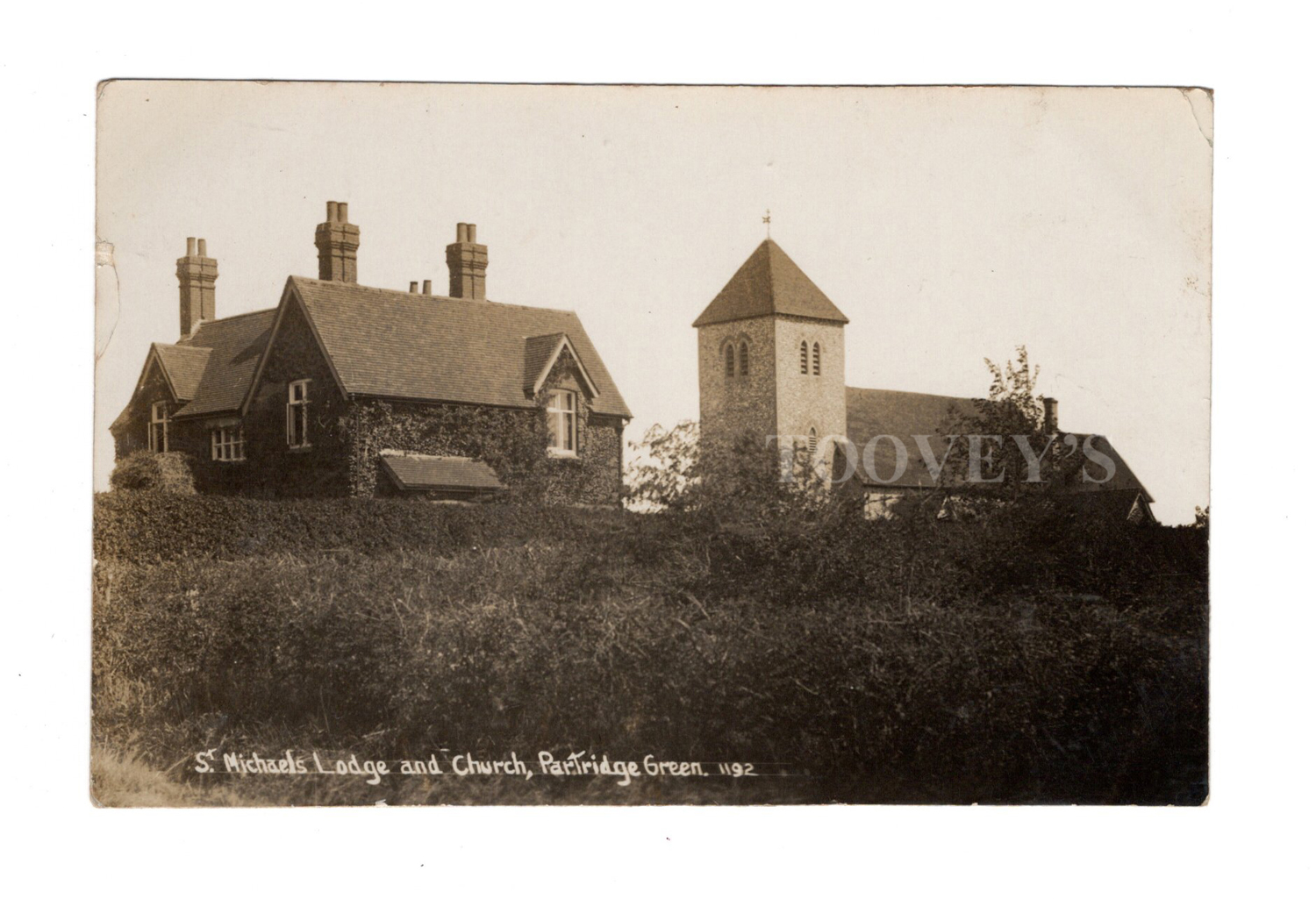 A collection of 19 photographic postcards of West Sussex, including postcards titled 'Shipley Post - Image 4 of 19