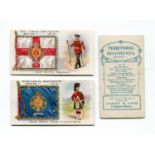 A collection of 52 Taddy 'Territorial Regiments' cigarette cards, circa 1908, including many