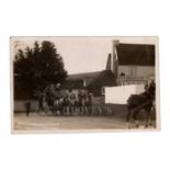 A group of 3 photographic postcards of Pyecombe, Sussex, including a postcard titled 'Mr A.G.