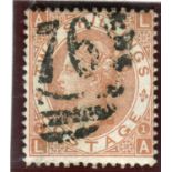 A Great Britain 1880 2 shillings brown stamp used, SG 121.Buyer’s Premium 29.4% (including VAT @